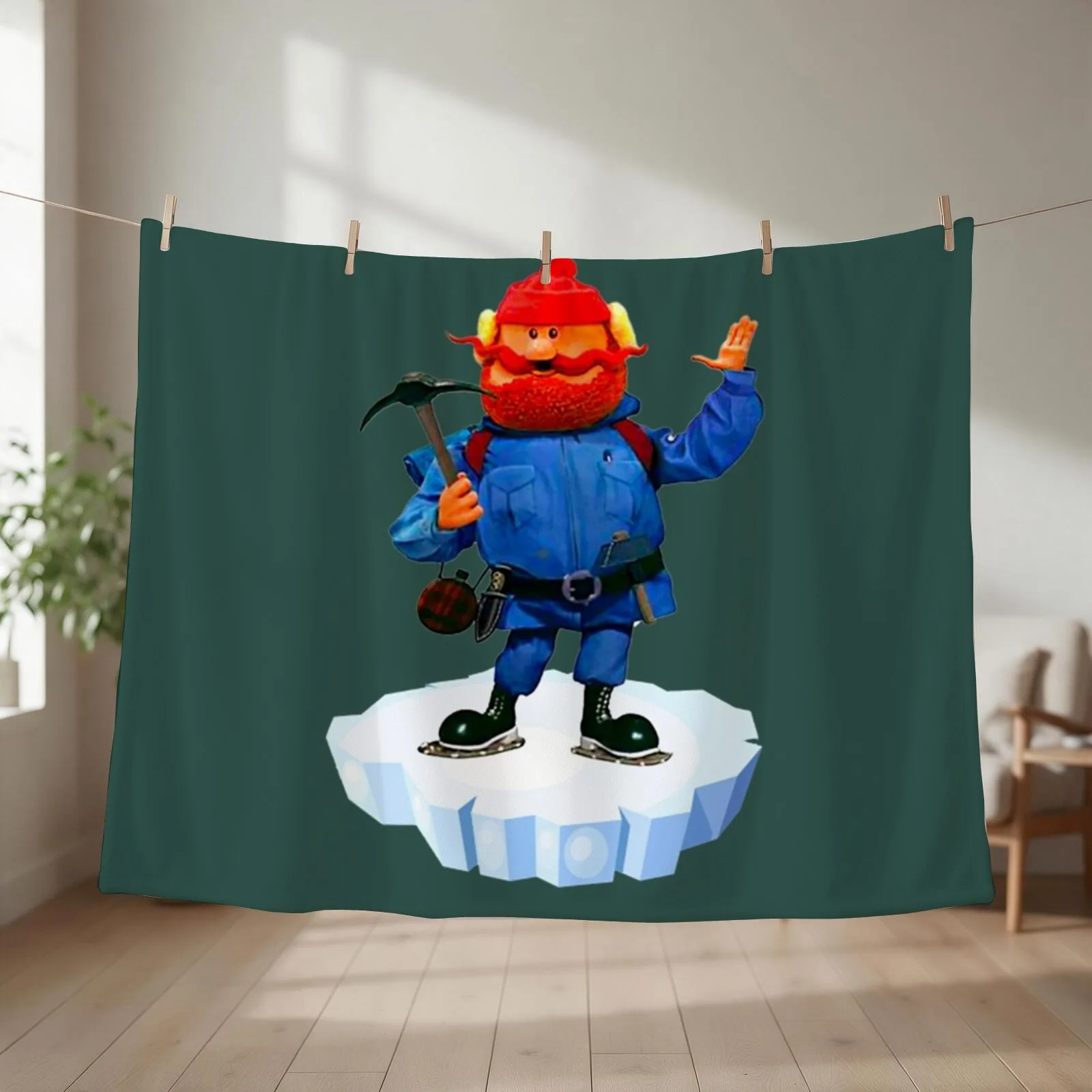 Yukon Cornelius T-ShirtYukon Cornelius Throw Blanket couch cozy soft plush fuzzy picnic outdoor blanket