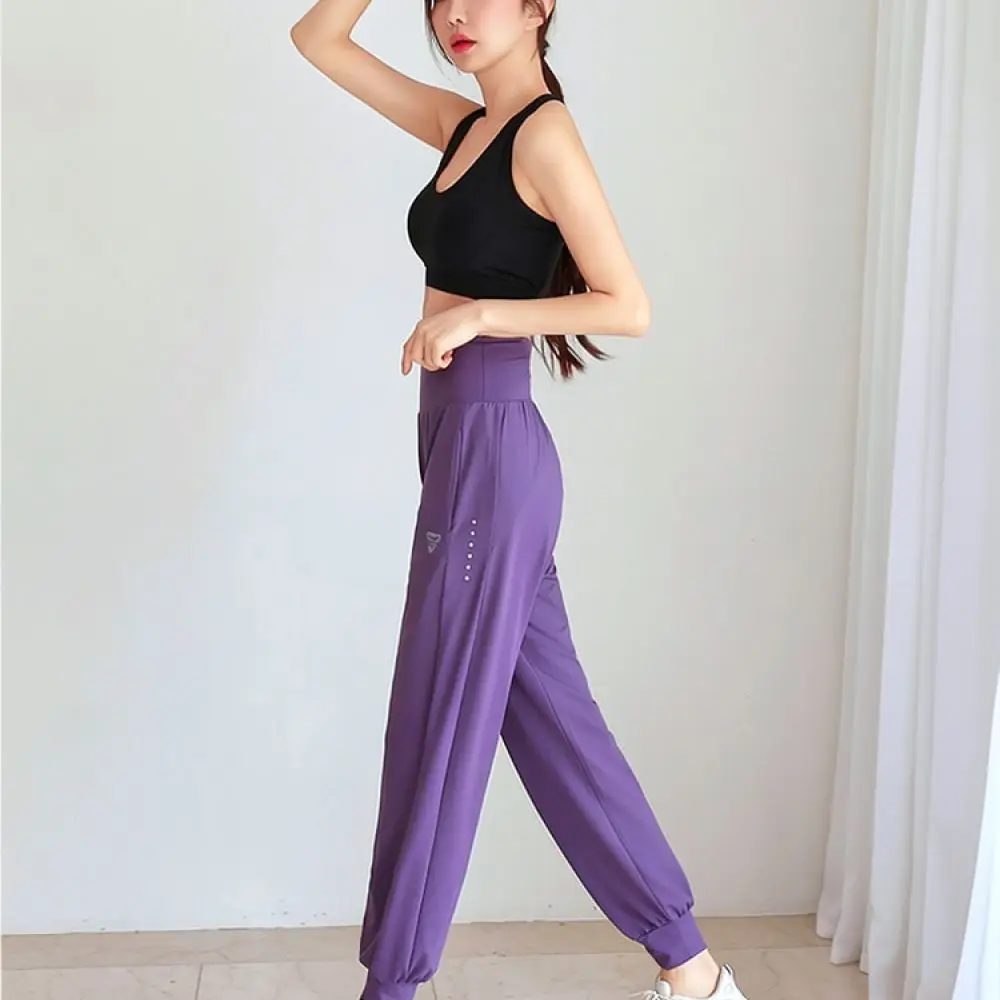 Female Quick Drying Active Pants Stretchy Athletic Joggers Breathable Gym Trousers For Fitness Yoga Running