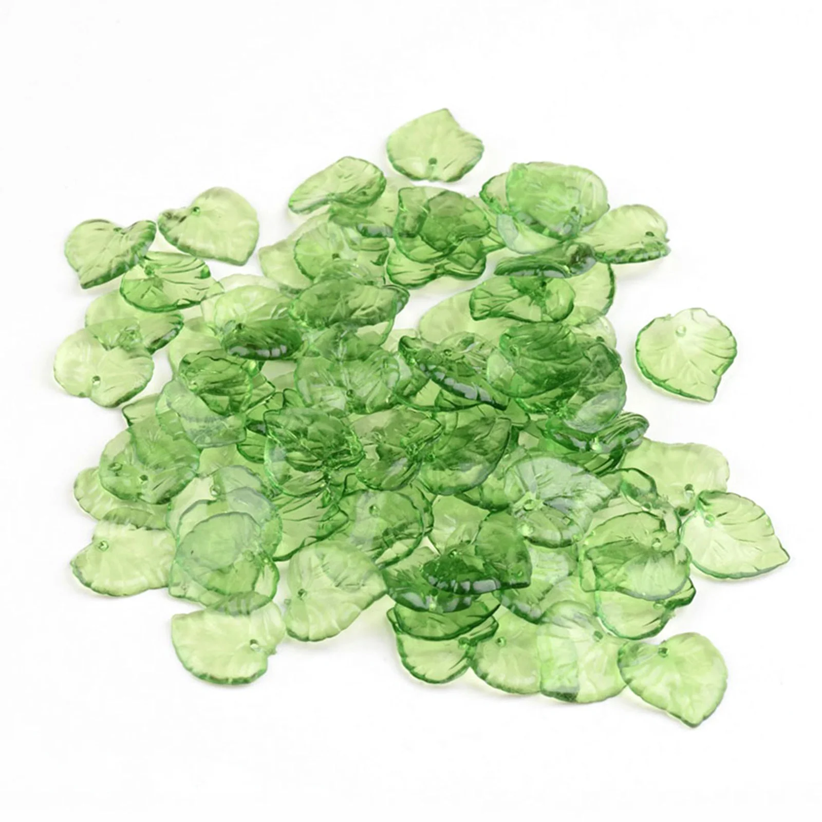 

200 шт. акриловых подвесок-листьев для ожерелий, бусин для рукоделия, подвесок для серег, бусин для изготовления украшений