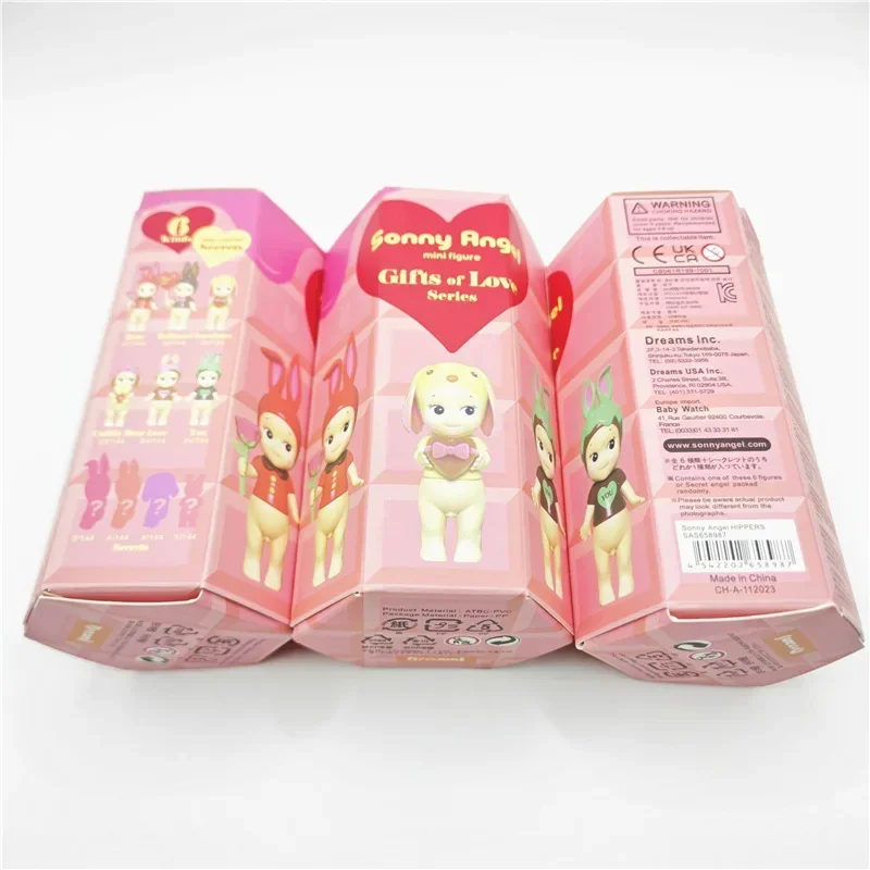 6 pcs Sonny Angel Blind Box of Love Series mini Anime Figure Cute PVC Statue Ornament Doll Children Christmas Birthday Toy Gift