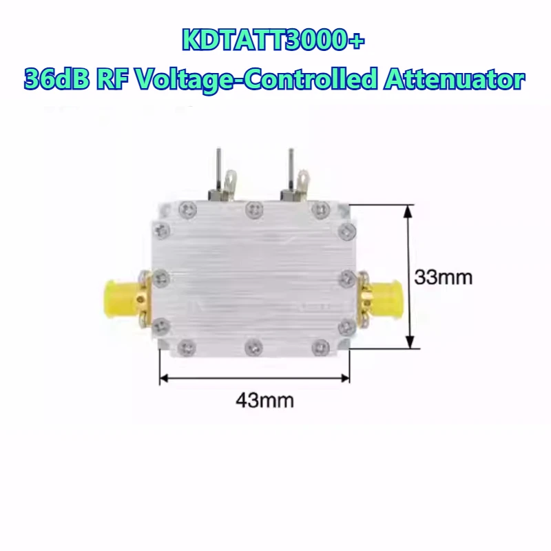 KDTATT3000 Atenuador Controlado por Voltaje RF de 36dB, Amplificador Controlado por Voltaje ALC/AGC de Banda Ancha 3G, Componente RF de Alto Rendimiento