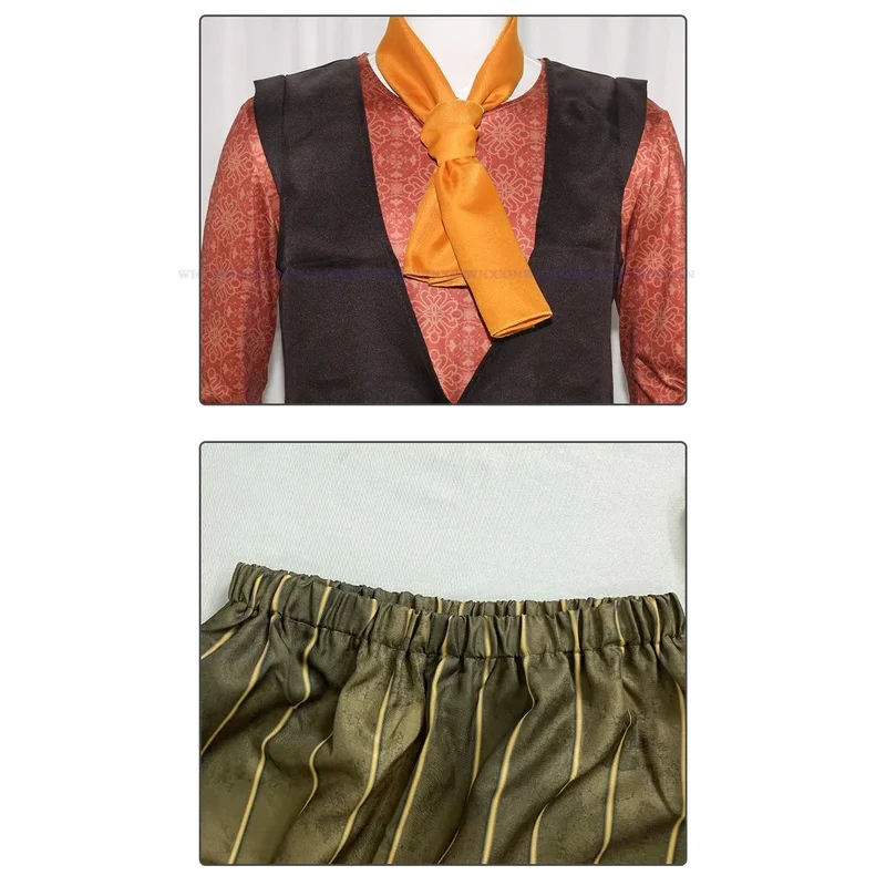 Sisi 2233 Forver بعد قزم Rumpelstiltskin زي شعر مستعار أزياء الهالوين التأثيرية للحفلات للبالغين والأطفال بدلة أنيمي فيلم Rol