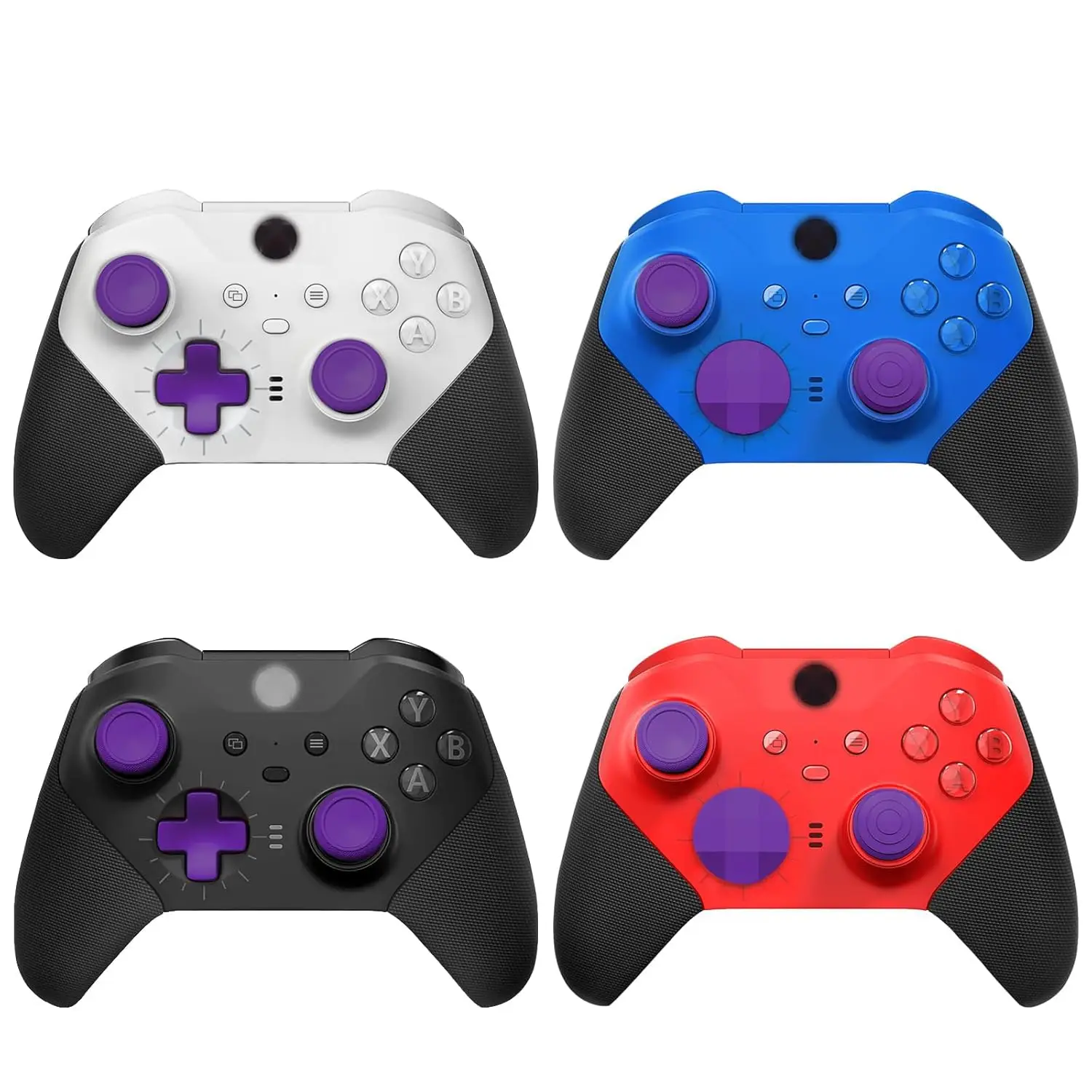 For Xbox Elite Controller Series 2 14 in 1 Plating Accessories Kits Parts Including 6 Swap Joysticks,4 Paddles,1 Standard D-Pads