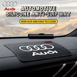 Car Interior Dashboard Phone Glasses Non-Slip Silicone Pads Sticky Mat For Audi Sline S4 S3 S5 RS 4 A6L A4L A2 A1 Q3 A3 Q7 A5 A7