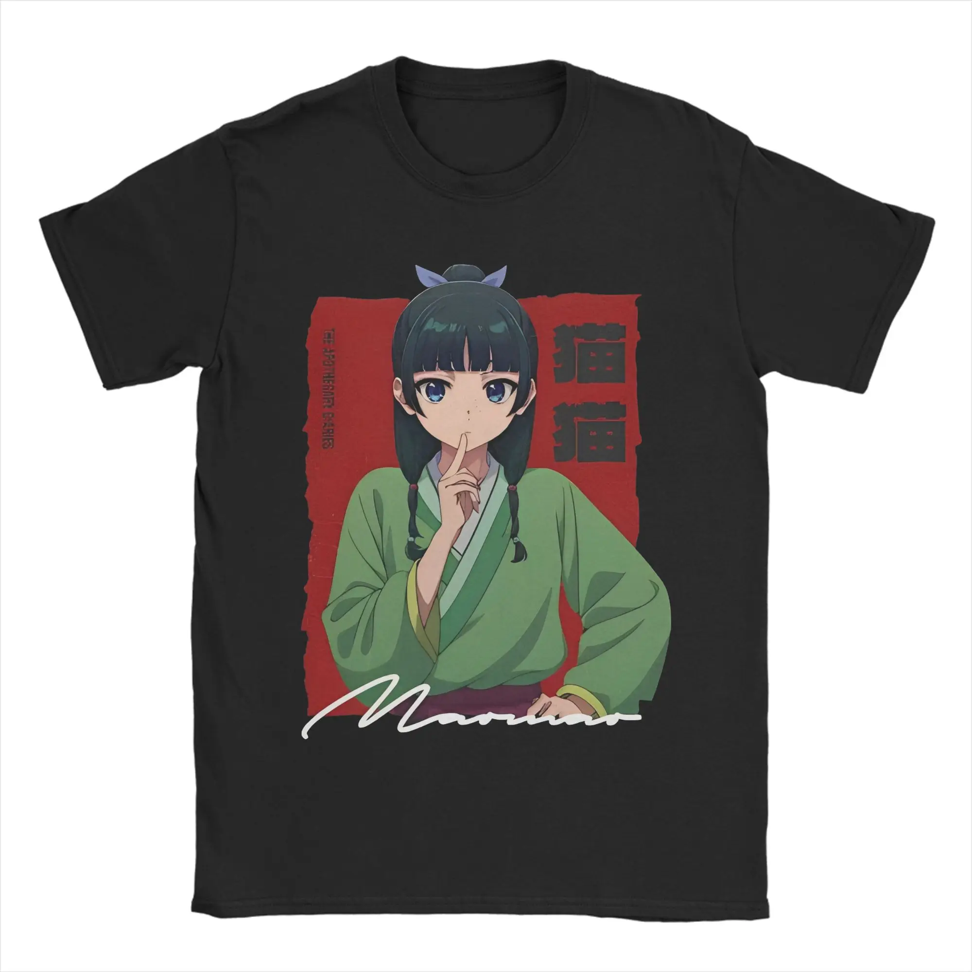 Kusuriya no Hitorigoto Anime T-Shirt The Apothecary Diaries Novelty Pure Cotton Tee Shirt Crew Neck T Shirt Summer Clothing