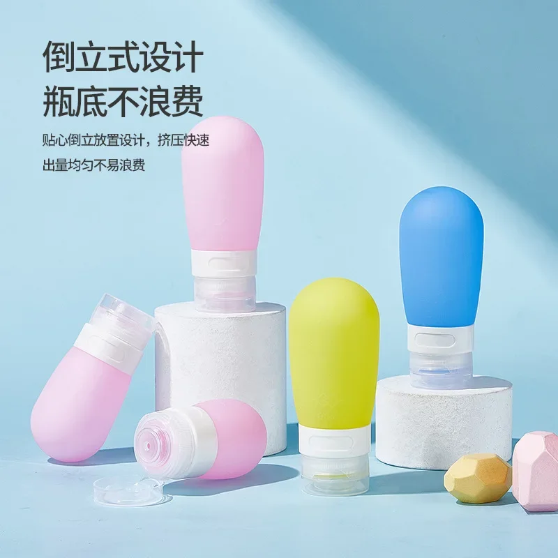 1 stks Reizen Draagbare Siliconen Hervulbare Fles Shampoo Body Wash Huidverzorgingsproducten Lege Flessen Druk Type Reizen Essentials