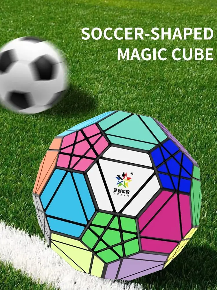 Yuxin football Megaminx YuXin 20 axes Football Cube autocollant Cube magique prophérence Puzzle jouets enfant cadeau Cubo Magico