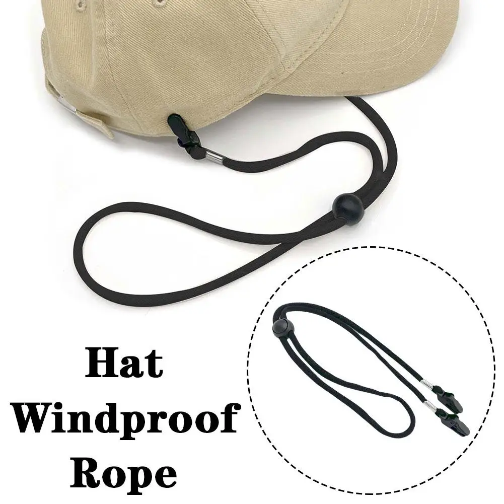 Hat Retainer Anti-lost Windproof Hat Strap Adjustable Hat Chin Cord Removable Hat Wind Rope Sun Hat Lanyard