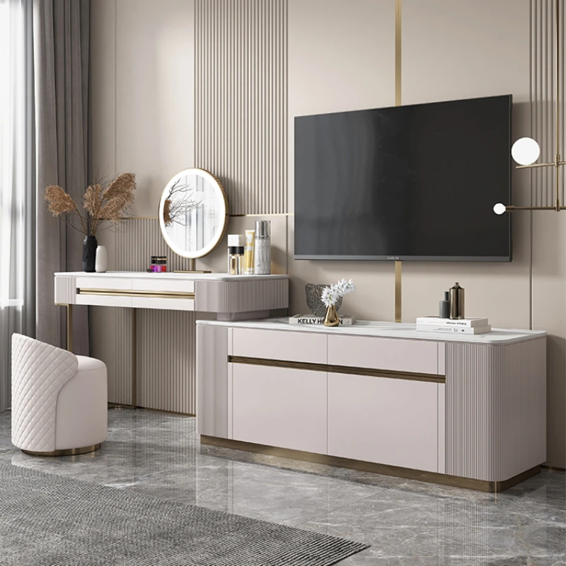 Storage Dressers Console Vanity Computer Nordic Mirror Desk Makeup Table Mobile Muebles Para Dormitorio Bedroom Furniture