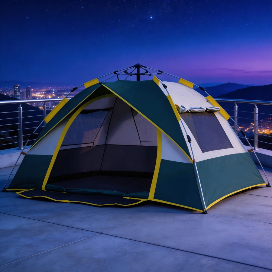 Carpa Plegable para Exteriores, Apertura Rápida Totalmente Automática, Carpa de Camping para Viajes en Auto, Resistente a la Lluvia y al Sol, Transpirable e Insectos Resistentes