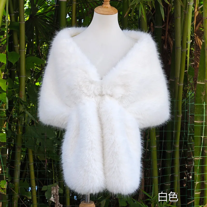2025 Fashion Luxury Ladies Genuine Knitted Mink Fur Shawls Fox Fur Collar Women Fur Pashmina Wraps Bridal Cape Coat Jacket Wh16