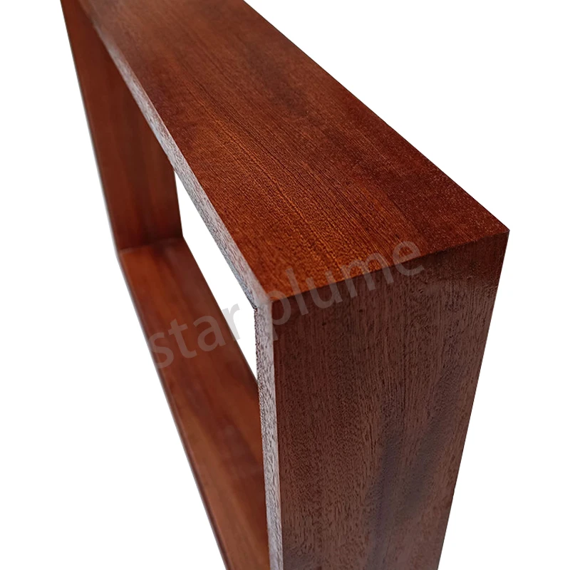 (430*65*300Mm) Sapele Houten Frame Aluminium Versterker Behuizing Massief Hout Chassis Vacuüm Buis Versterker Chassis Shell Diy Box