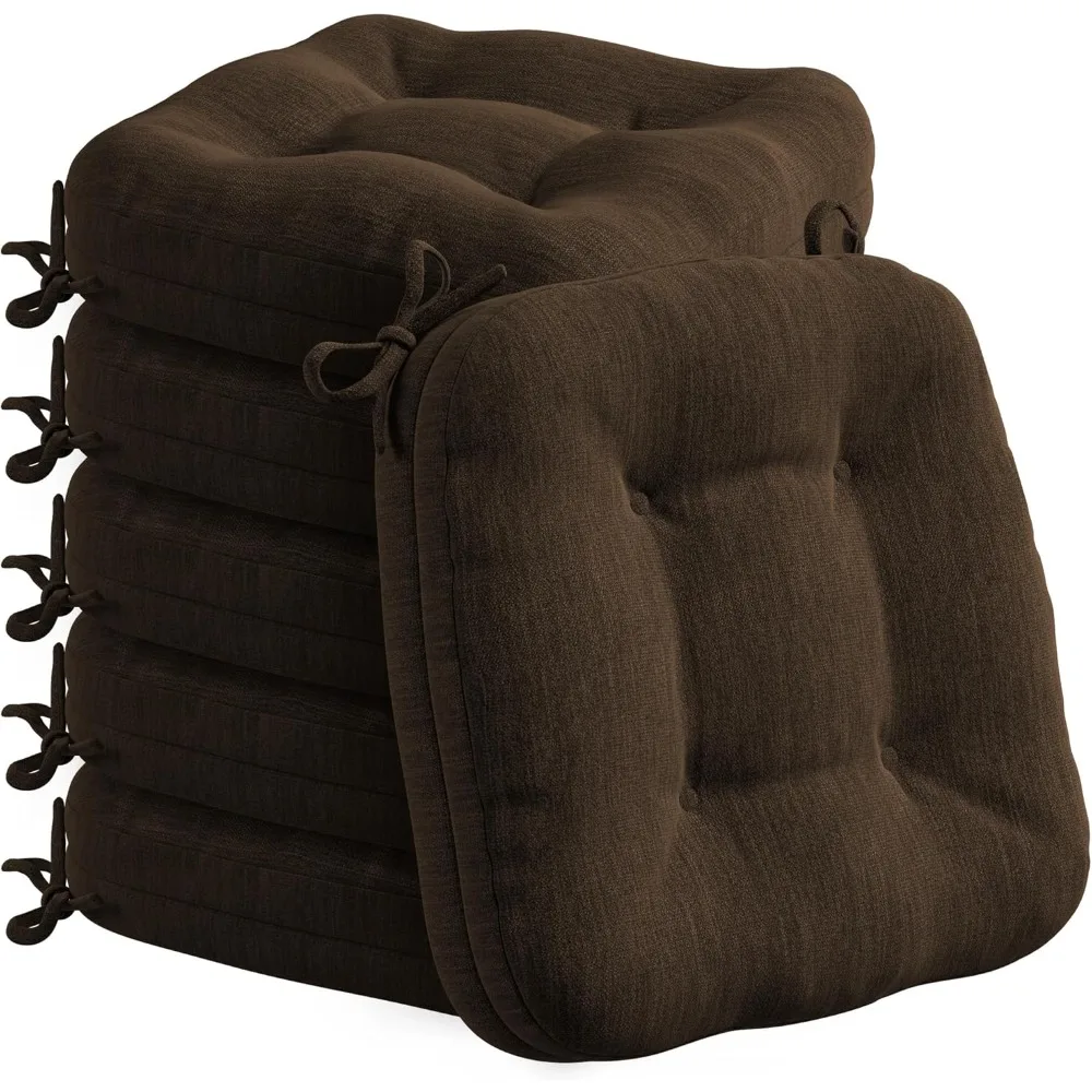 

Thick Dining Chair Cushions, Washable Non-Slip Seat Pads for Indoor Kitchen, 16.5x1.5 Inches
