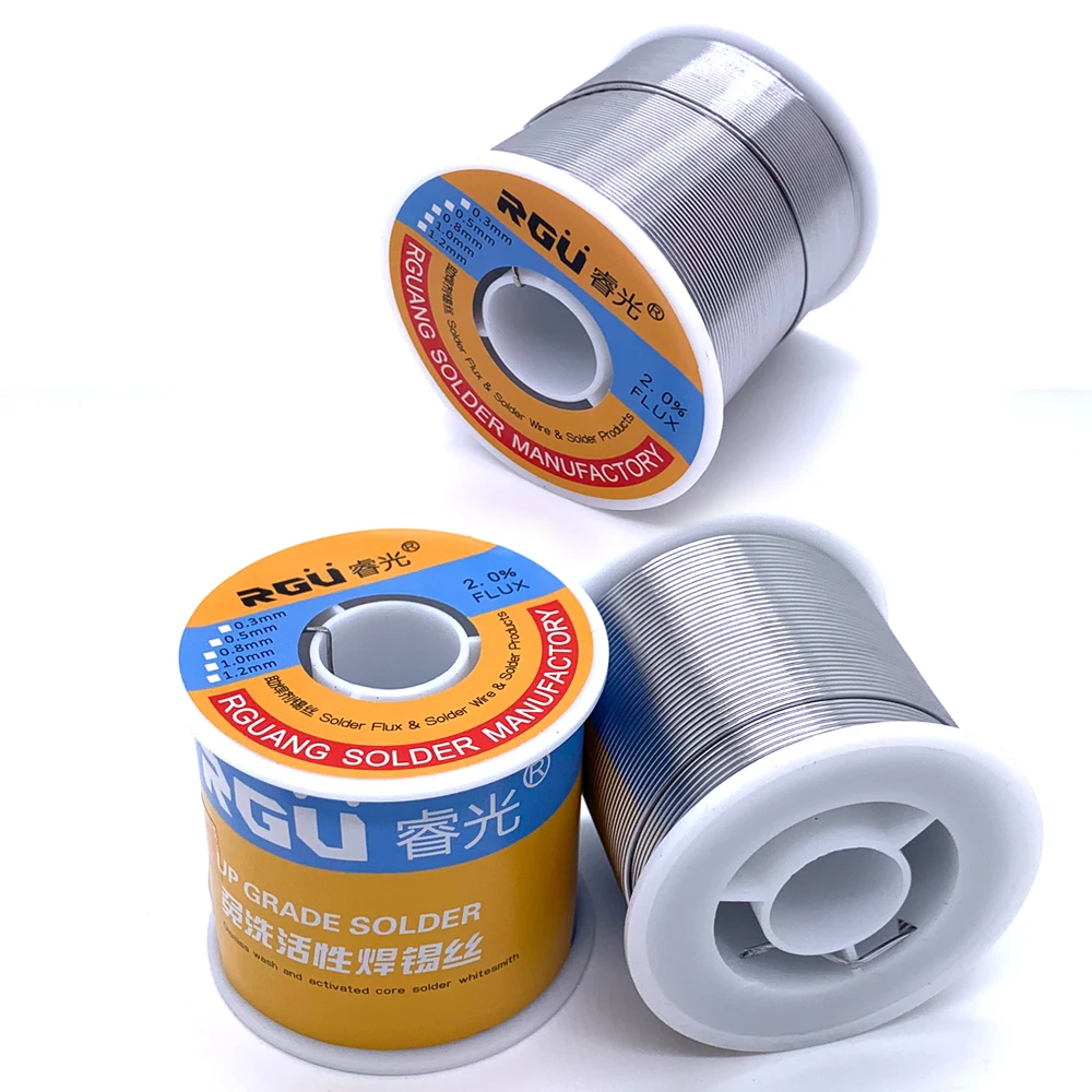 Solder Wire no Clean Rosin Core Tin Solder Wire Roll Soldering Welding Flux 1.5-2.0% Iron Wire Reel 200g/500g 0.8/1/1.2mm