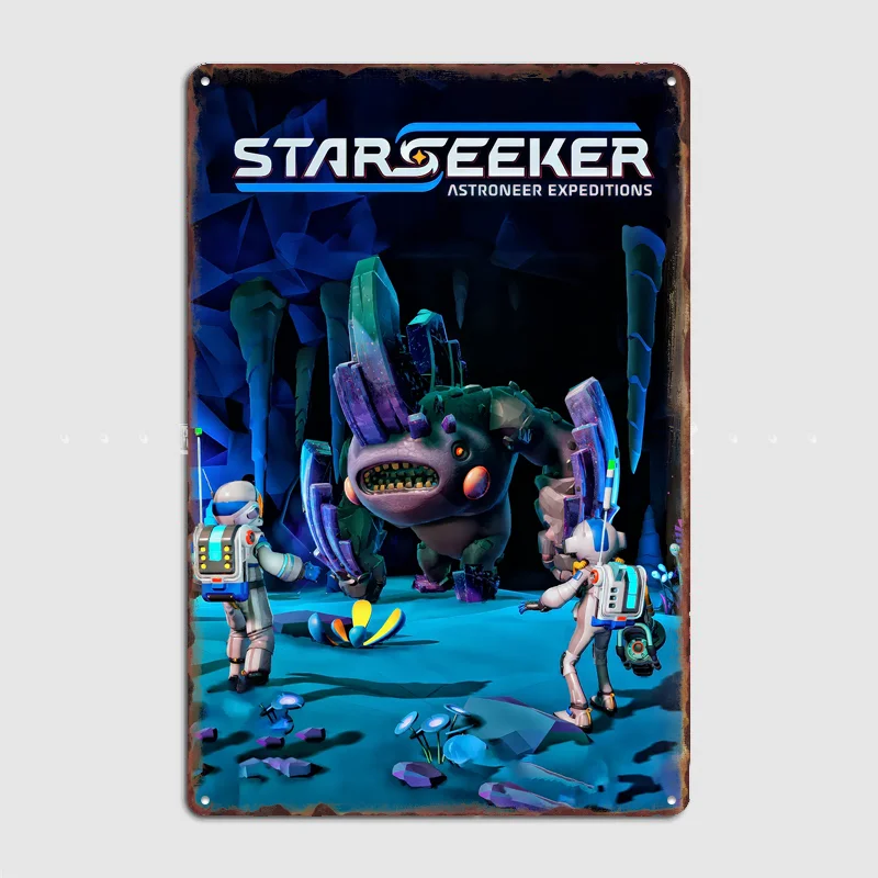 Постер по игре Starseeker: Astroneer Expeditions, металлическая табличка, винтажный декор для спальни, украшение для дома, настенный декор, постеры для комнаты