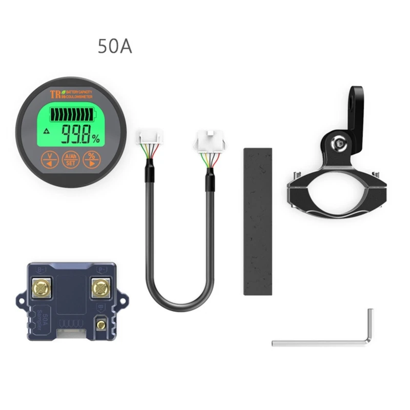 

ipiip Battery Capacity Tester TR16 50A 100A 350A Waterproof Current LCD