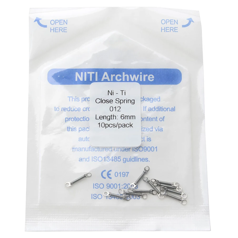 Dental Ni- Ti Close Spring Multiple Sizes Available 10 Pcs/Bag