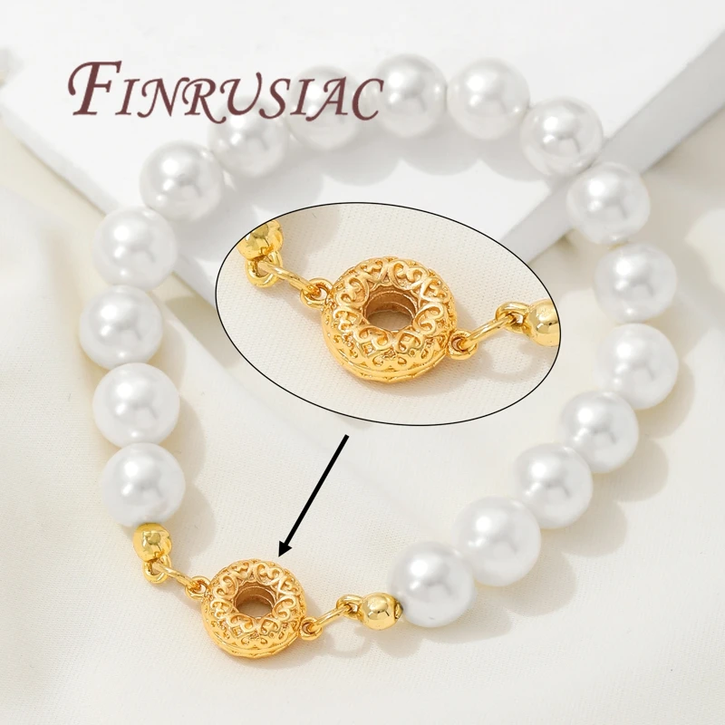 18K Gold Plated Round Connectors For Jewelry,Charms Connector For Necklaces,Supplies For Jewelry,DIY Bracelets Accessories - view 3