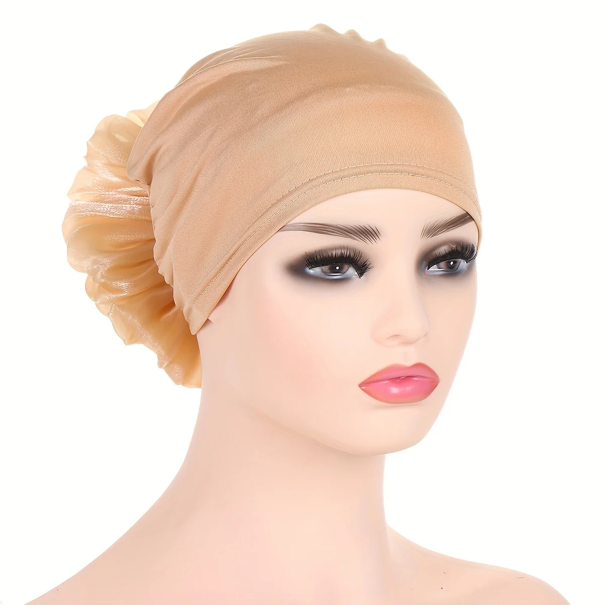 Elegancka czapka Turban w kwiaty na głowę w cukierkowym kolorze chustka oddychająca elastyczna czapka czepek dla osób po chemioterapii dla kobiet