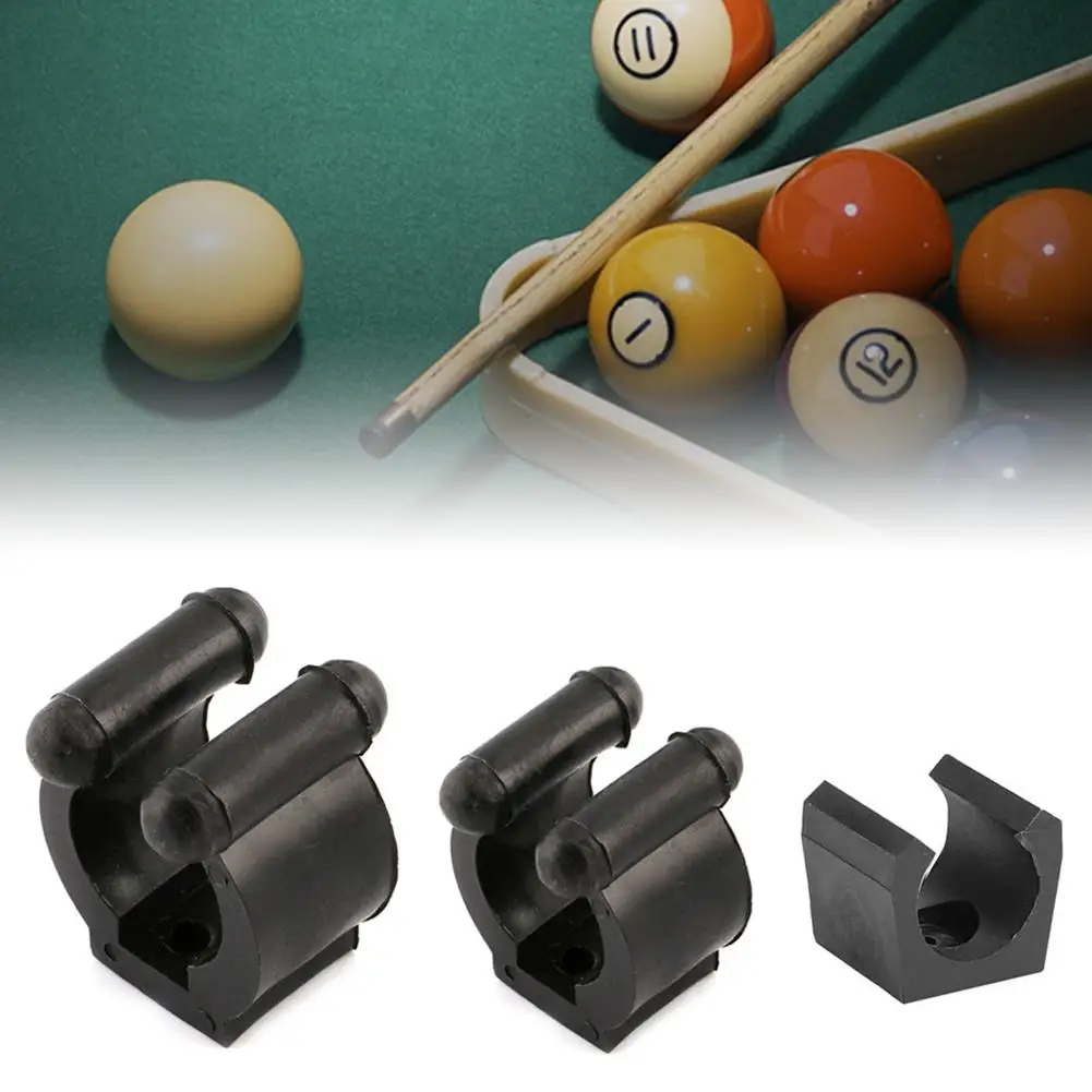 Billiards Snooker Cue Locating Clip Holder Black Pool Cue Wall Mount Racks Holding Hole 23mm/17mm/14mm Fishing Rod Storage Rack