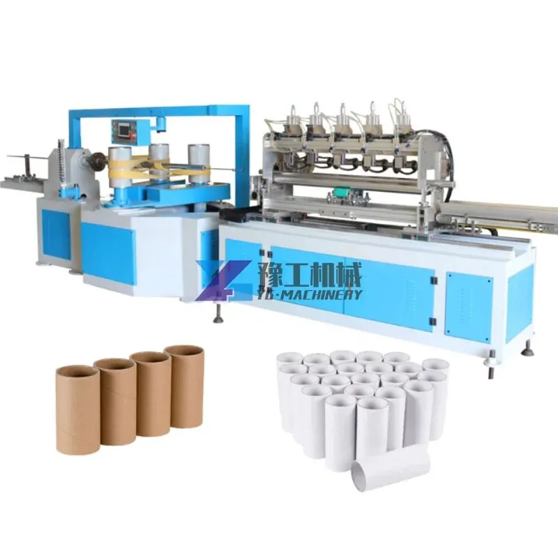 Three-heads Multi Knives Paper Tube Core Making Machine Winding Machine Video Technical Support