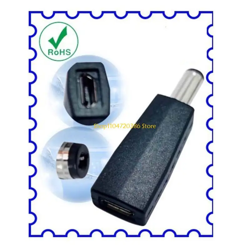 Bequemer DC5.5mmx2.1mm männlich Mikro USB-Adapter Ladestecker MUSS-HAVE Lading Extension Jacks