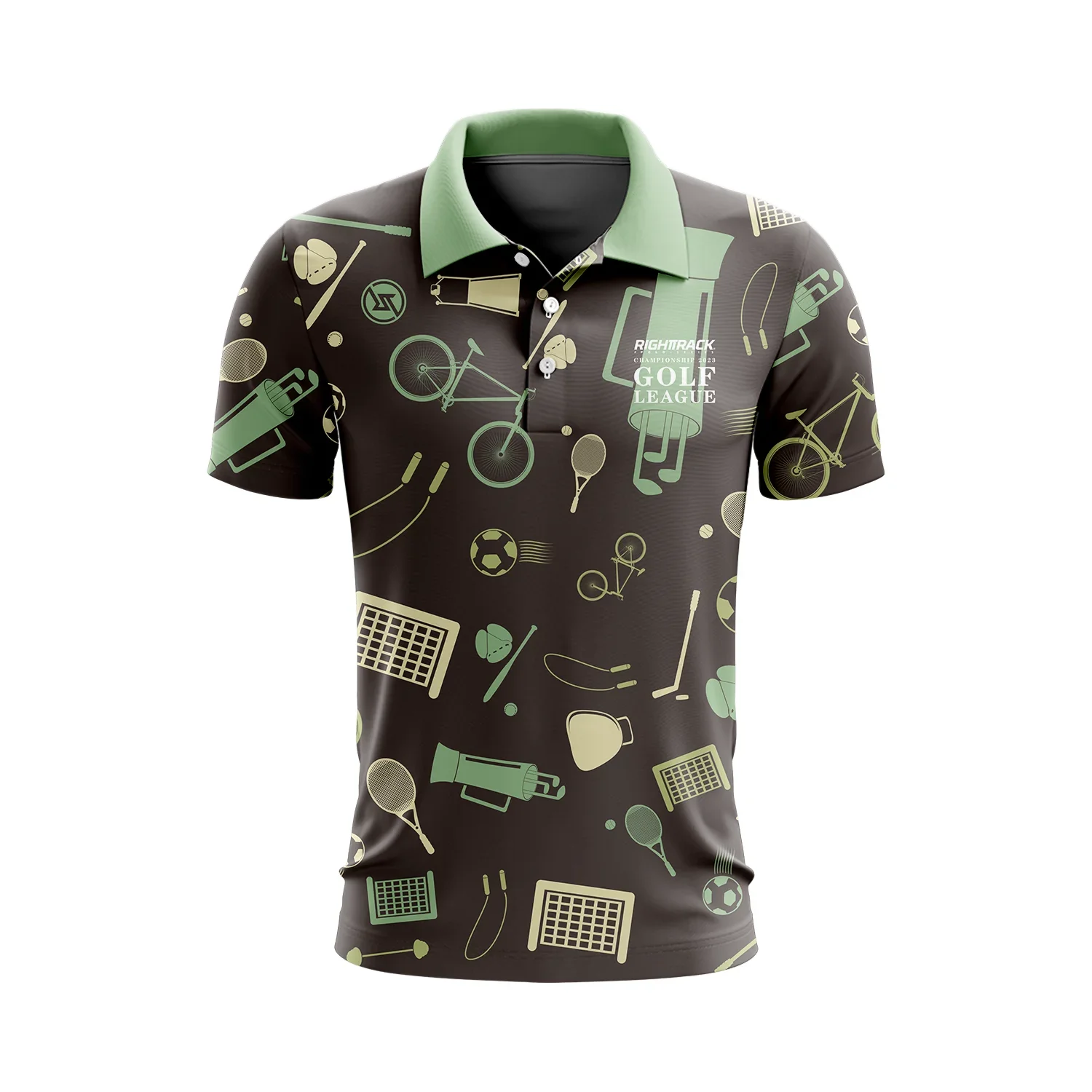 2024 Championship Golf T-Shirt Summer Men's Sports Club Polo Clothing Stylish RightTrack Apparel