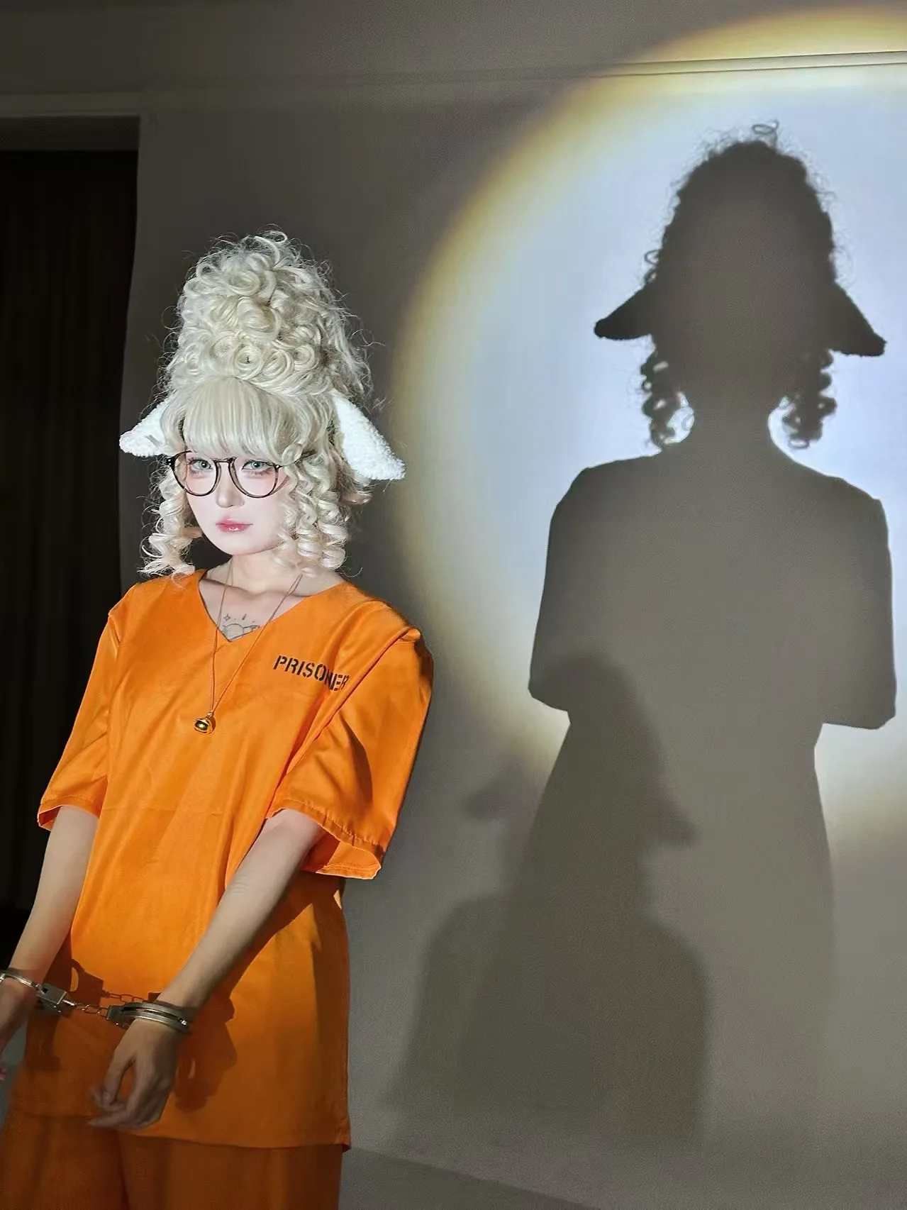 

Orange Prison Costume Inmate Uniform Role Play Cosplay Thin Style