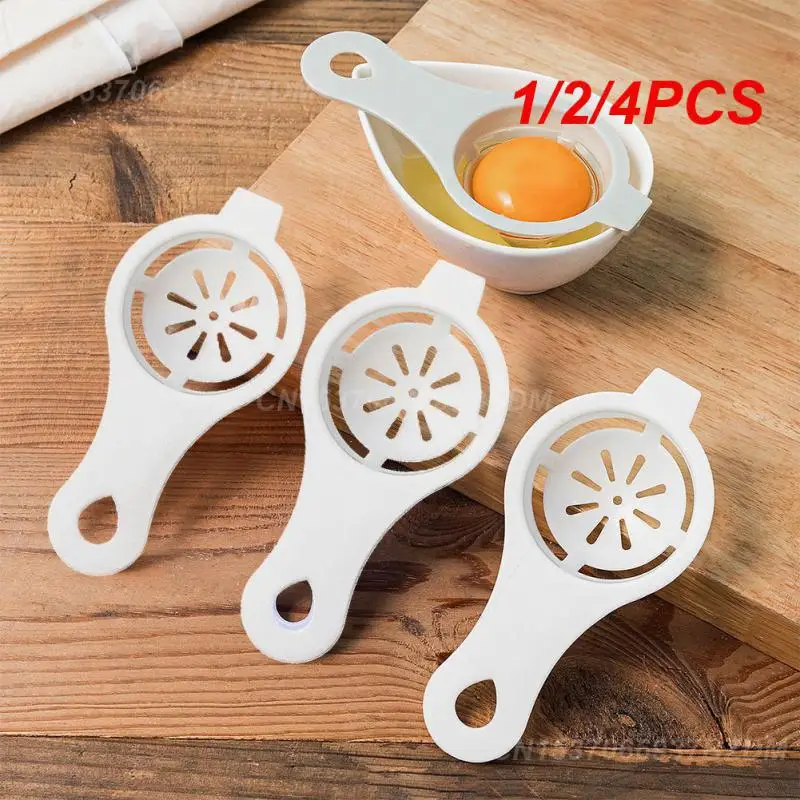 1/2/4PCS Egg White Yolk Separator Multifunctional Egg Liquid Filter Simple Convenient Egg White Dividers Baking Accessories