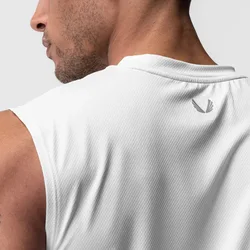 Summer Men's Casual Tank Tops Male Gym Fitness Sleeveless Shirts Quick Dry Singlets Sports Vest Bodybuilding Workouts Clothing