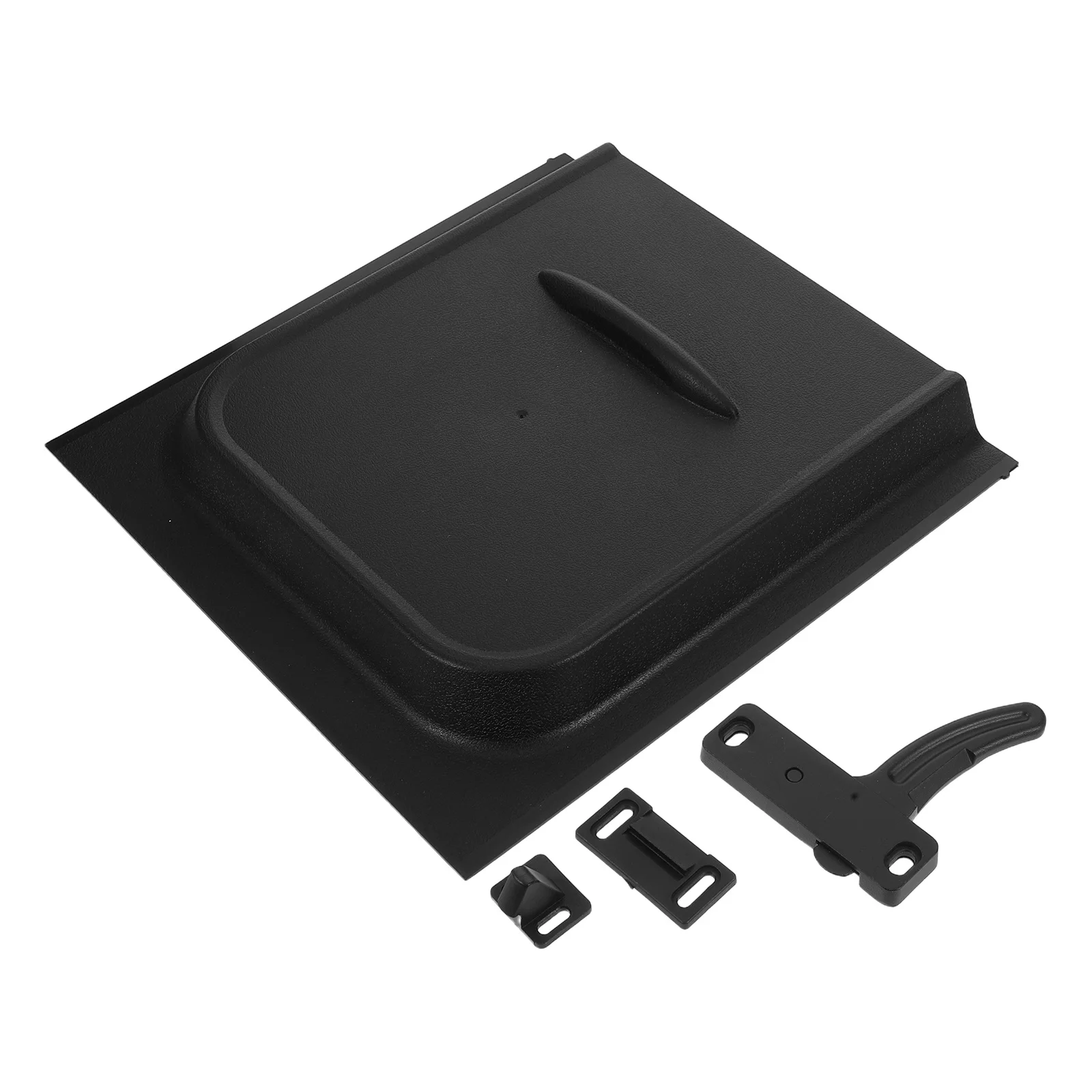 

1Set Rv Door Lock Panel Uv Resistant PP Right Hand Handle Screen Door Slide Protective Cover Trailer Camper Security