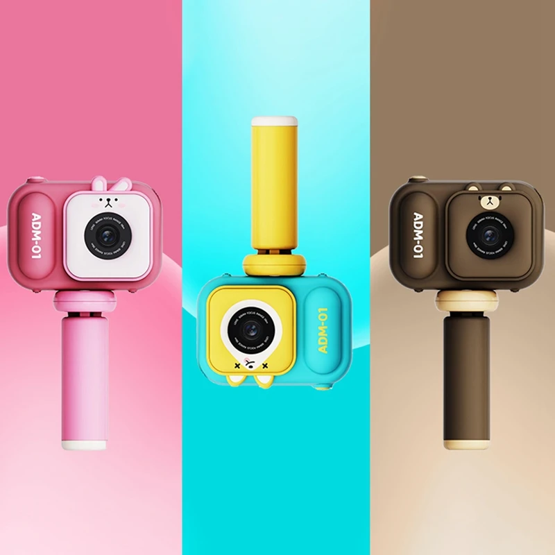 A23F-S11 48MP Handheld Bracket HD Dual-Lens Children Camera With Photo Video Support Fixed Multifunctional Camera