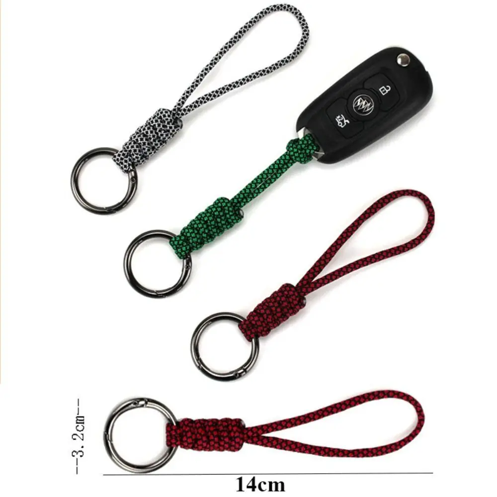 جديد 45 سنتيمتر/14 سنتيمتر Paracord المفاتيح الحبل 20 أنماط مشبك دائري أدوات إنقاذ الطوارئ أداة خارجية
