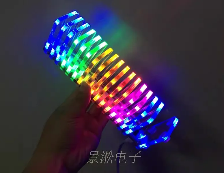 KS16 LED Music Audio Spectrum Indicator Fantasy Crystal Cube LED Home Theater DIY Kit Music Spectrum VU Tower For arduino