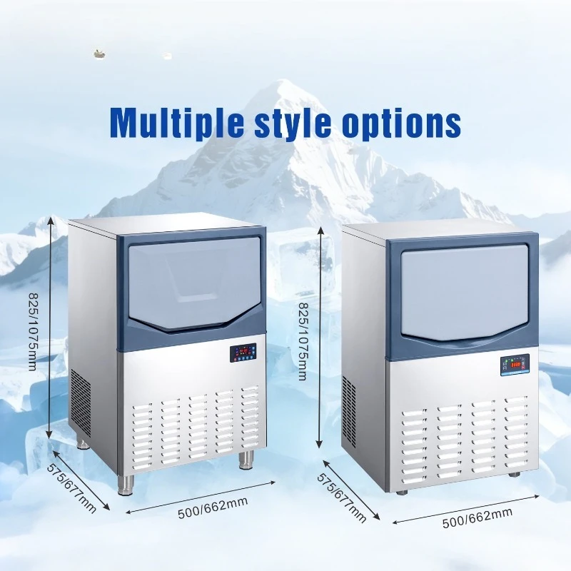Milk Tea Coffee Shop Square Ice Ice Maker Bar Small Automatic Inlay