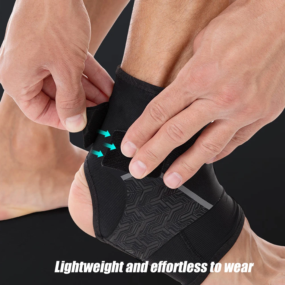 

1 или 2 шт. фиксатора голеностопного сустава для женщин и мужчин, регулируемый компрессионный бандаж для поддержки голеностопа, идеально подходит для восстановления после растяжений голеностопного сустава.