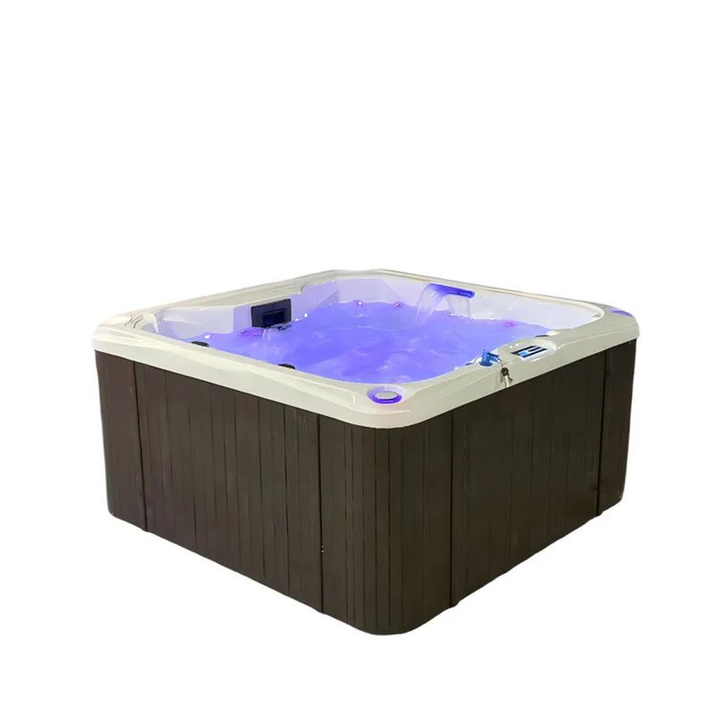 Outdoor Jacuzzi, Villa B & B Acrylic Soaking Pool 5 people Heated Spa Bath Large Pool