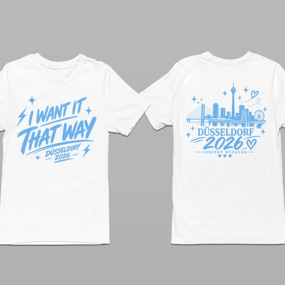 I Want It That Way Düsseldorf 2026 Concert T-Shirt Unisex Fan T-Shirt Into The Millennium Gift Men's Women Top Tee Streetwear