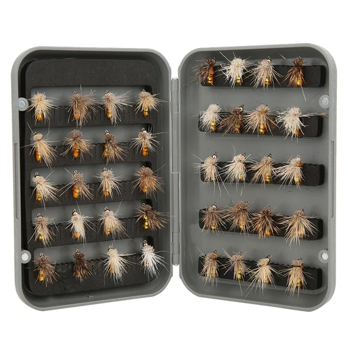 Imagen 2 del producto Señuelo con mosca, 40 Uds. Señuelo de pesca con mosca, cebo Artificial, señuelos con mosca, señuelos para insectos con anzuelo, accesorio de pesca