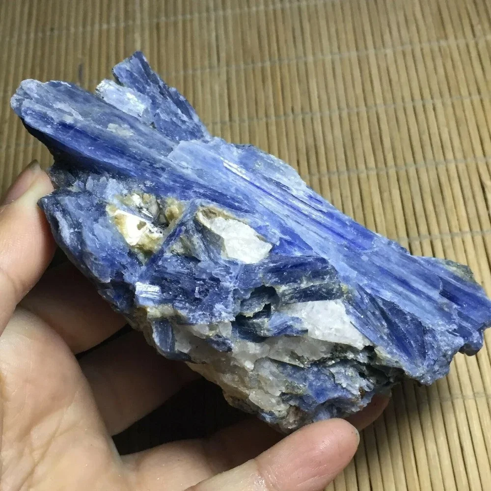 Natural Kyanite Rough Gem Stone Rare Blue Crystal Mineral Specimen Healing Rock Home Decoration