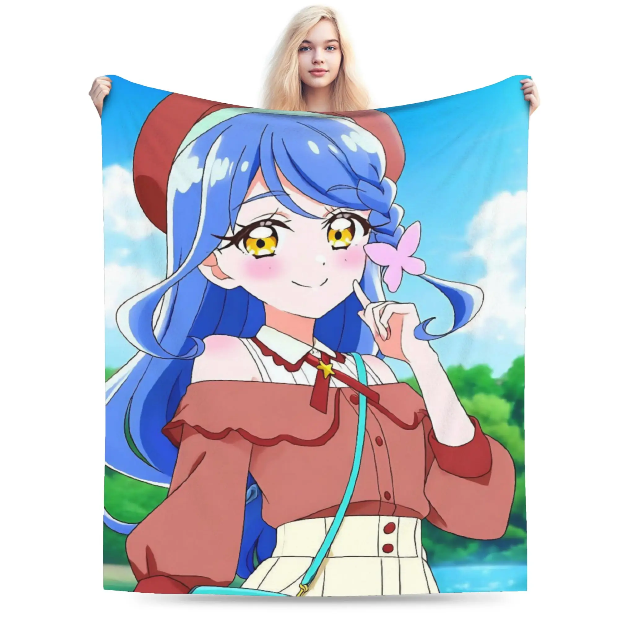 Soaring Sky Pretty Cure Blanket Ultra Soft  Throw Blankets for Bed 50x60 Inch Multiple Sizes Plush Thin Quilt