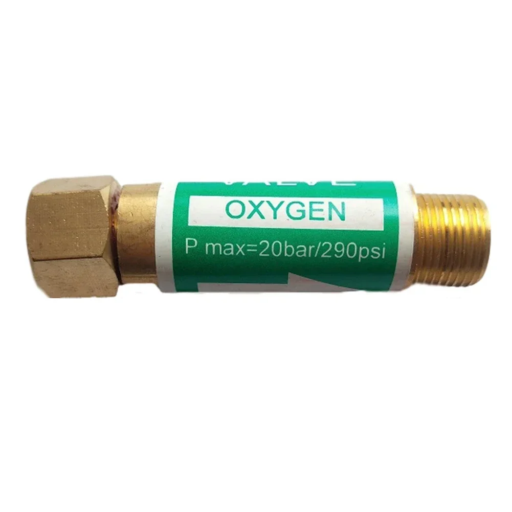 1pc Copper Flashback Preventer Acetylene Arrester G3/8 M16X1.5 Flashback Check Valve For Cutting Welding Brazing Protection