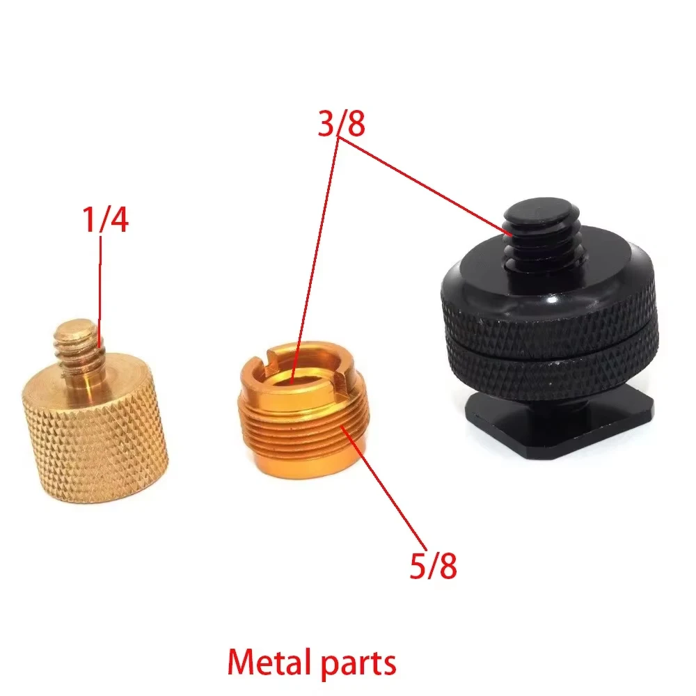 3PC Bulk Mixed Professional Camera Screw Adapter 1/4