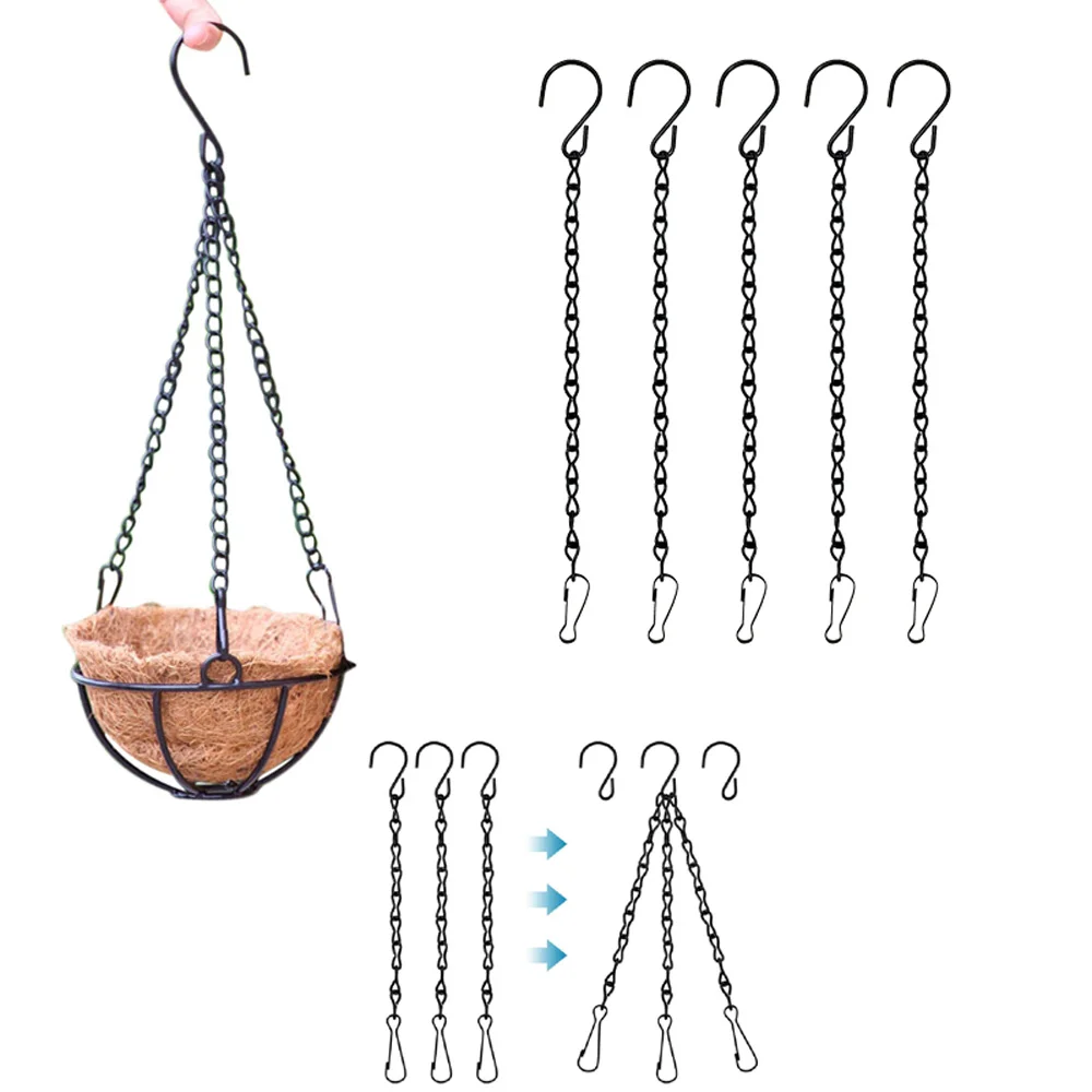 금속 행잉 체인, 꽃 화분 바구니, 새 피더, 화분, 화분, 화분, 화분, 화분, 화분, 랜턴, 웨딩, 가정, 정원, 식물 행거, 24 cm, 50 cm, 90cm