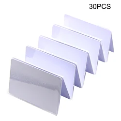 Teléfono móvil rectangular de 30 piezas, etiqueta NFC portátil en blanco, 504 Bytes, regrabable, para juegos, color blanco, resistente al agua, ajuste multifuncional para TagMo