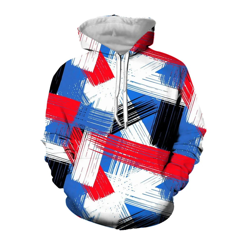 

Jumeast 3D Printed Striped Graphic Aesthetic Hoodies Streetwear Casual Hoody For Men Oversized Loose Unisex Pullover YK2 Clothes