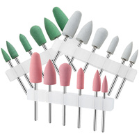 18Pcs Nail Drill Bits Set Silicone Cuticle Remover for Home Salon Acrylic Nails Easy to Use Durable Cuticle Drill Bit