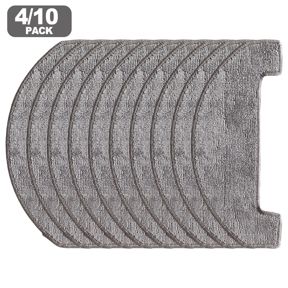 Washable Reusable Microfiber Mop Cloth Kit For Uninell UR3 Robot Vacuum Cleaner, Easy Installation Replacement Pads, 4/10 Pack