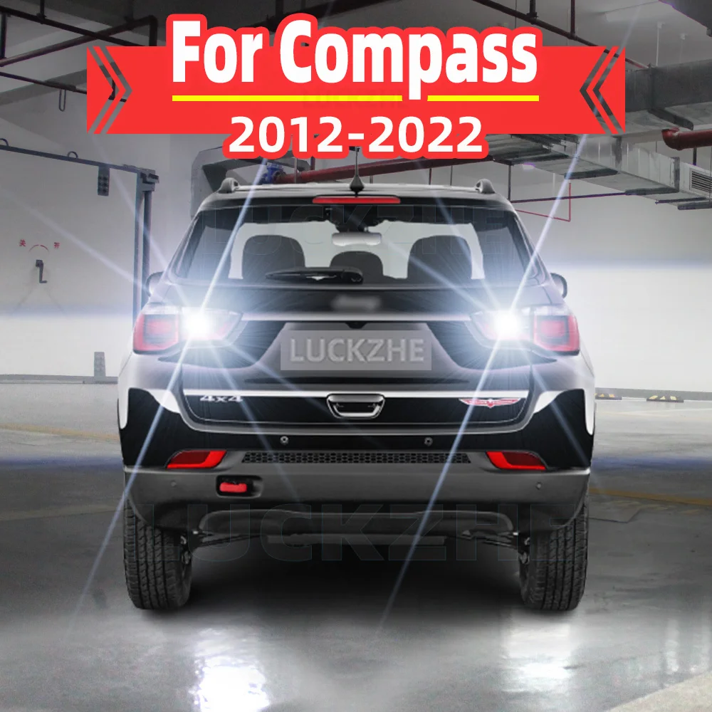 2PCS Canbus For Jeep Compass 2012-2014 2015 2016 2017 2018 2019 2020 2021 2022 LED Backup Reverse Back Up Lights Super Bright