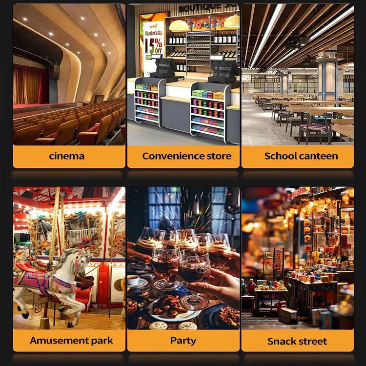 Snack Machines Commercial Popcorn Warmer Machine Popcorn Makers and Caramel Popcorn Machine Display Cabinet